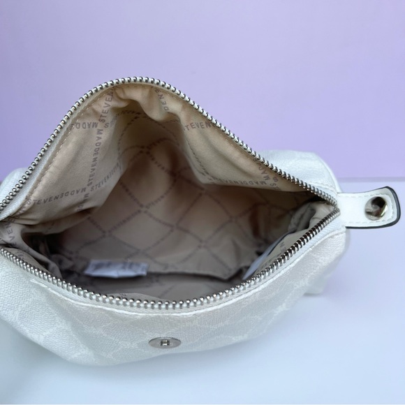 Steve Madden Bparker White Logo Handbag Purse, pouch, ID holder NWT - Picture 10 of 12